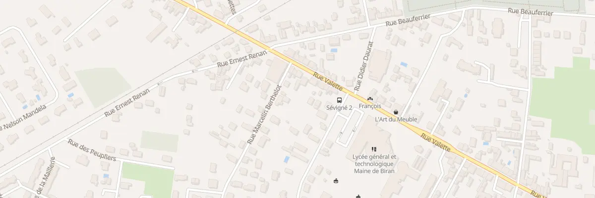 Plan du 124 Rue Valette à Bergerac