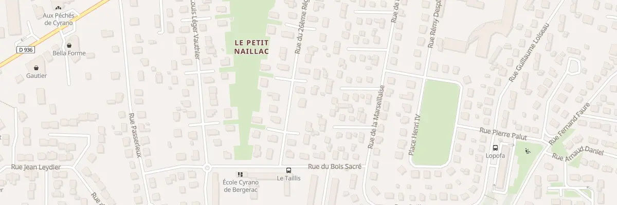 Plan du 40 Rue du 26eme Ri à Bergerac