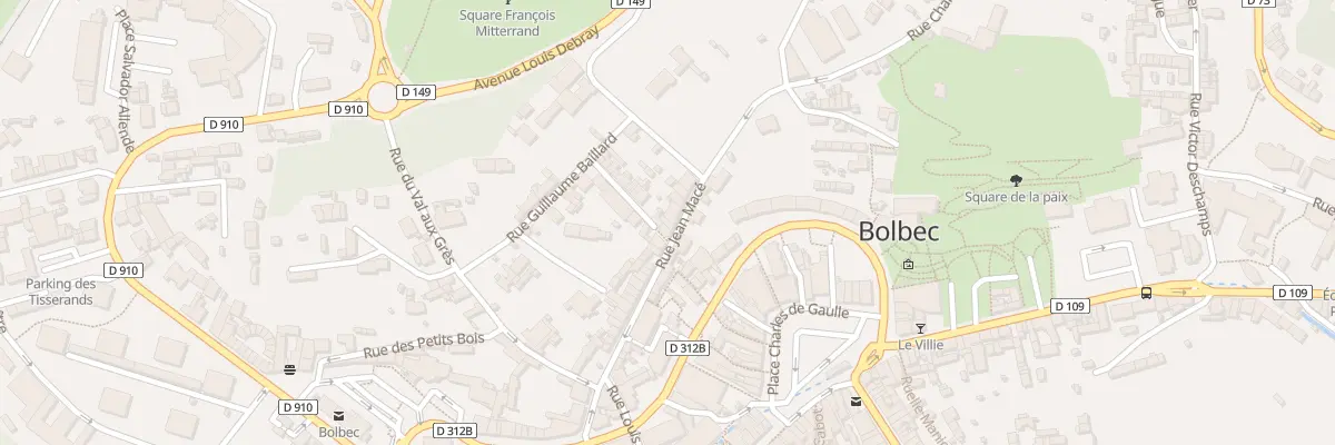 Plan du 35 Rue Jean Macé à Bolbec