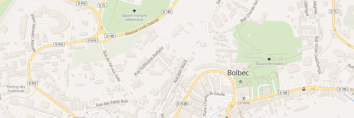 Plan du 43B Rue Jean Macé à Bolbec