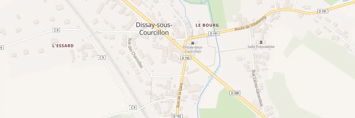 Plan du 2 Rue de la Gare à Dissay-sous-Courcillon