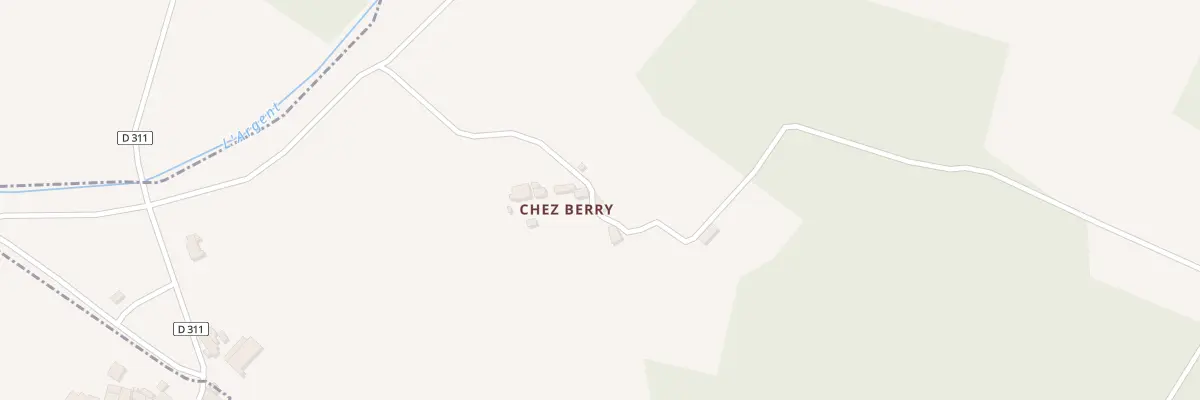 Plan du 1 Chez Berry à Saint-Laurent-de-Céris