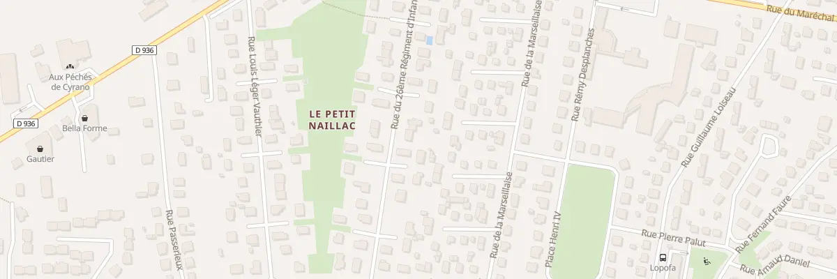 Plan du 30 Rue du 26eme Ri à Bergerac