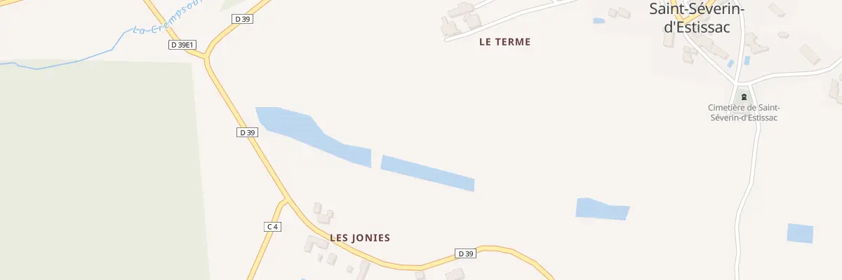 Plan du 18A Le Bourg à Saint-Séverin-d’Estissac