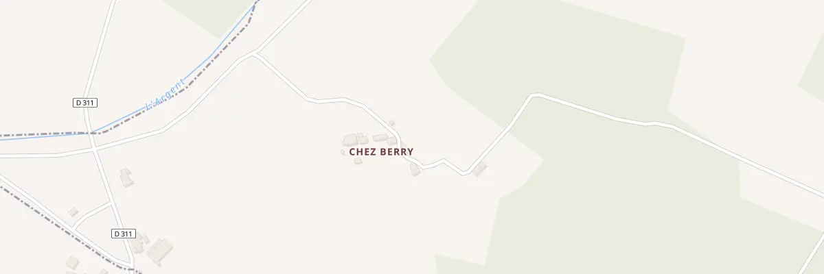 Plan du 1 Chez Berry à Saint-Laurent-de-Céris