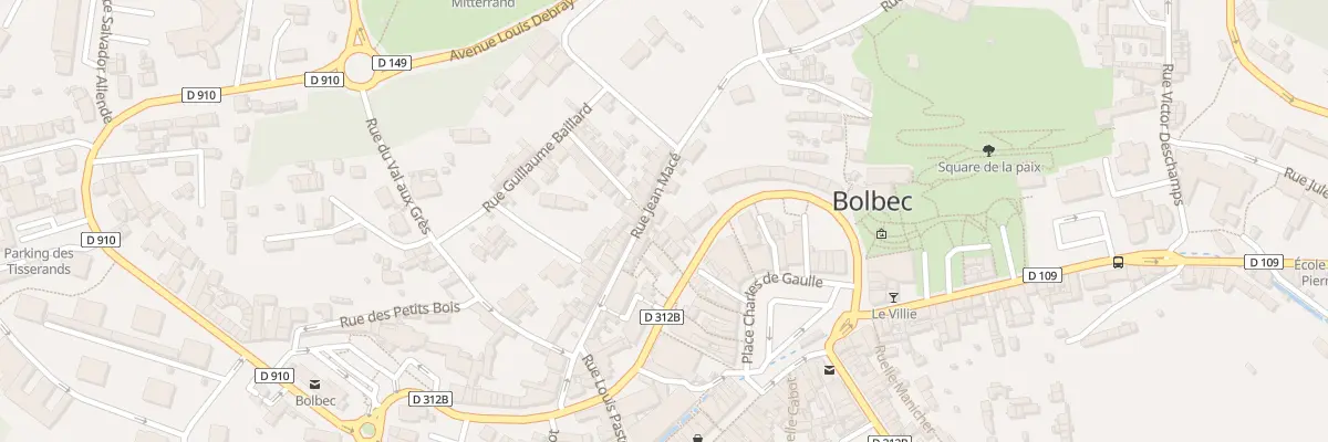 Plan du 20 Rue Jean Macé à Bolbec