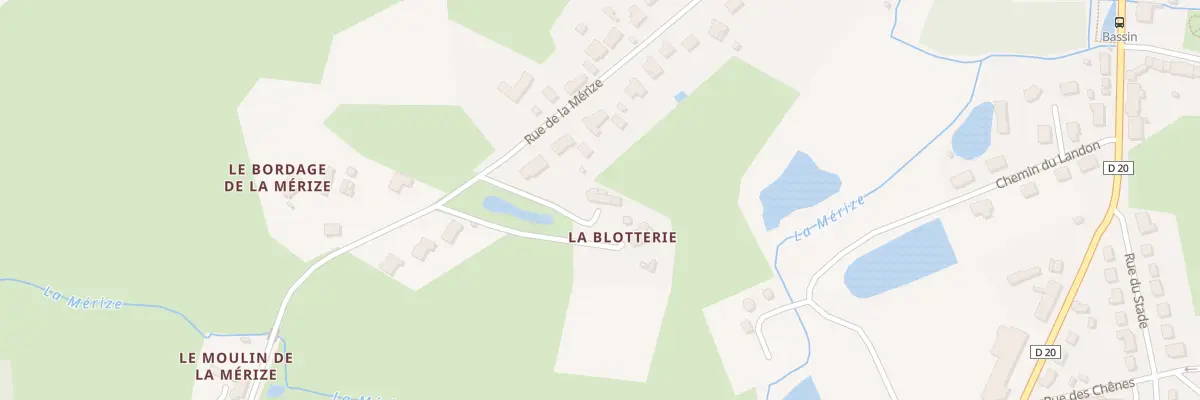 Plan du 2 La Blotterie au Breil-sur-Mérize