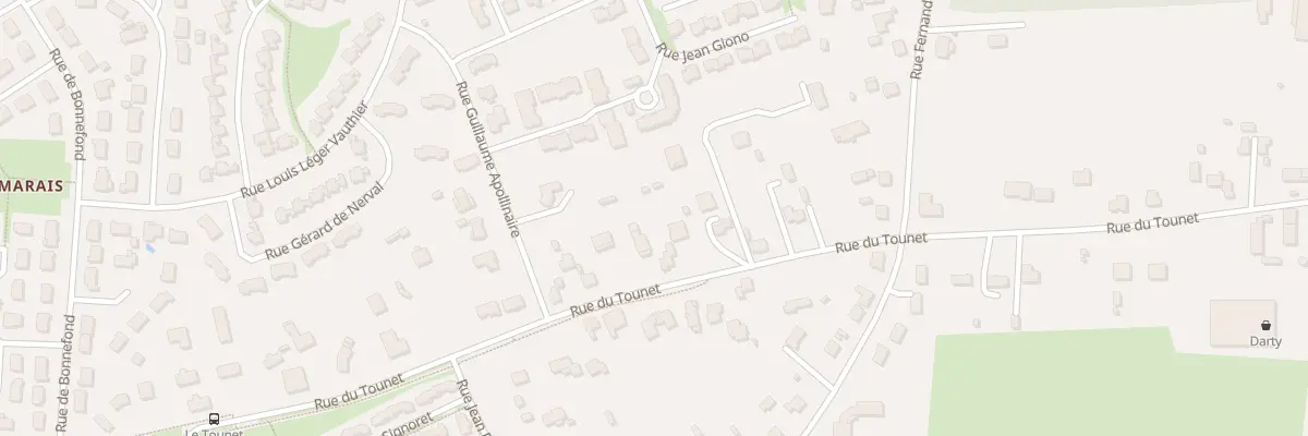 Plan du 46 Rue du Tounet à Bergerac