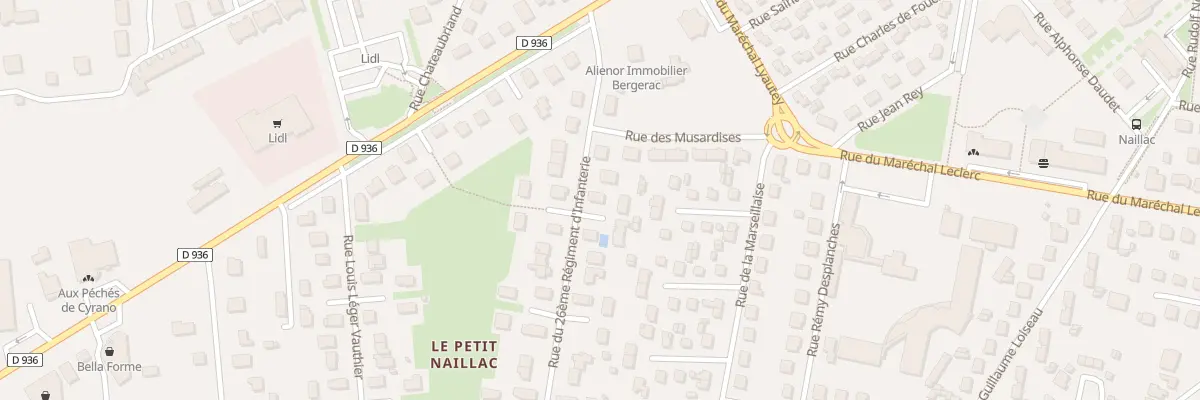 Plan du 8 Rue du 26eme Ri à Bergerac