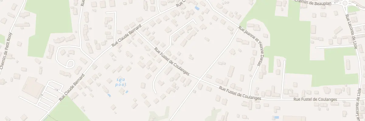 Plan du 45 Rue Fustel de Coulanges à Bergerac