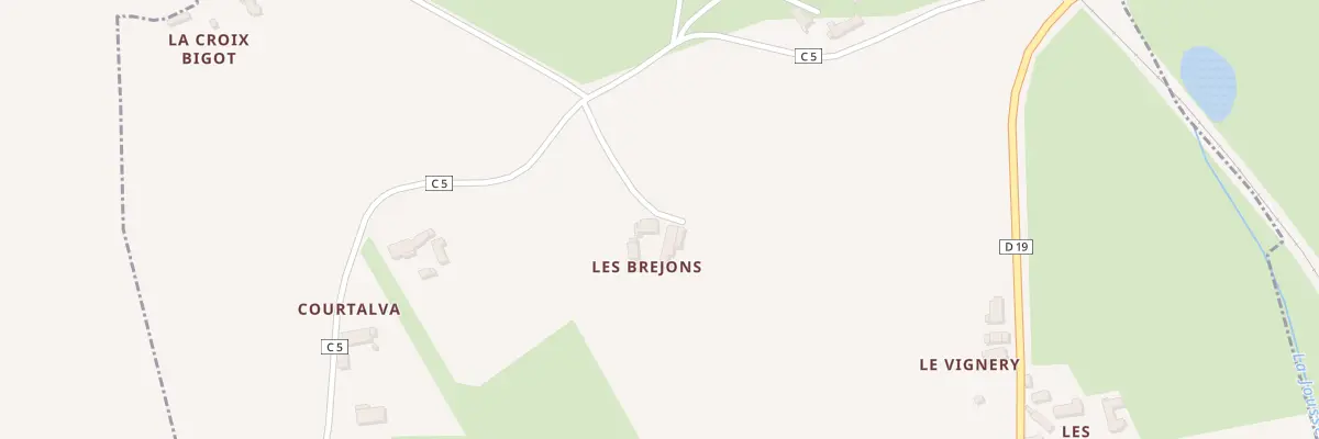 Plan du 5091 Les Brejons à Prévelles
