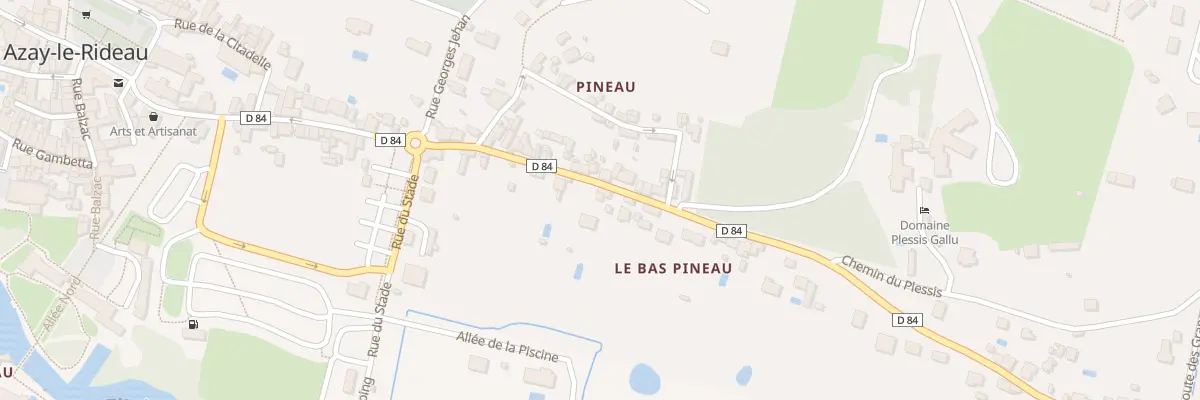 Plan du 36B Rue de Pineau à Azay-le-Rideau