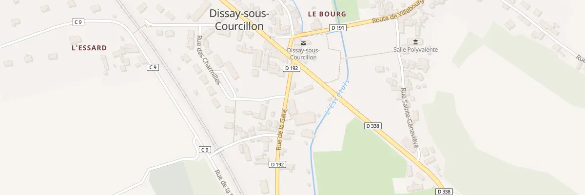 Plan du 1 Rue de la Gare à Dissay-sous-Courcillon