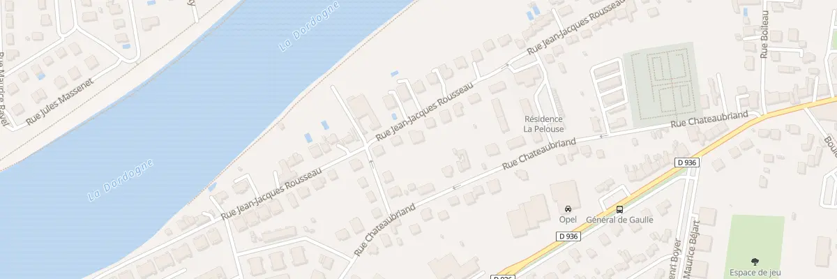 Plan du 53 Rue Jean-jacques Rousseau à Bergerac