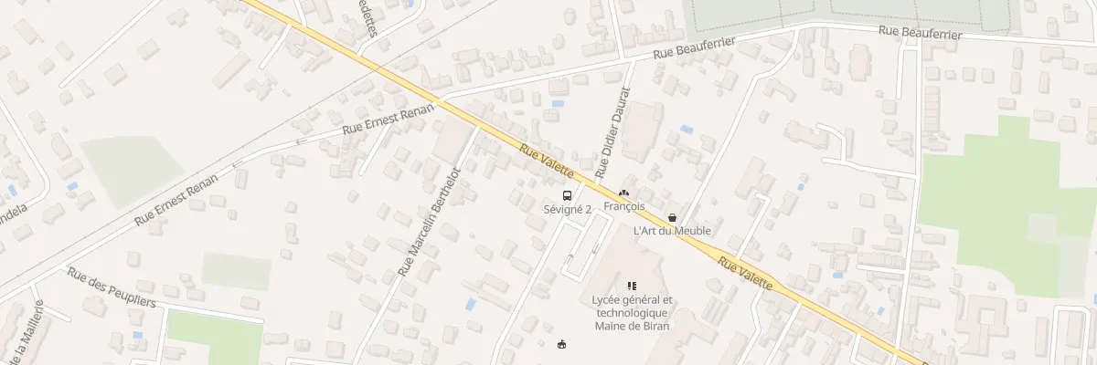 Plan du 114 Rue Valette à Bergerac