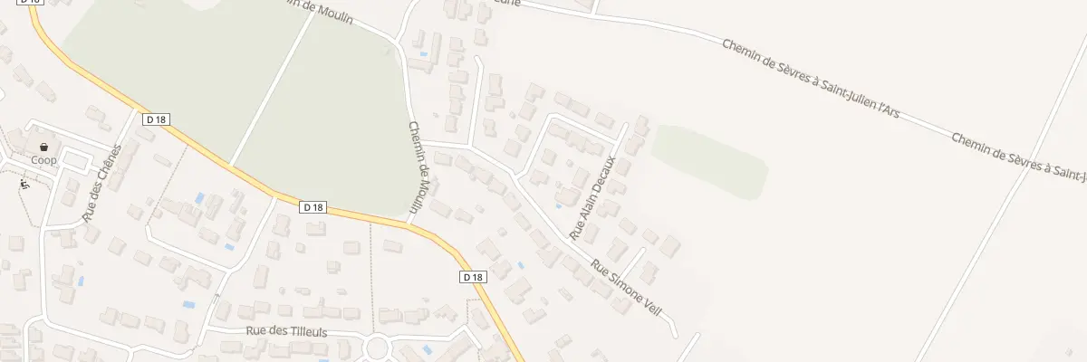 Plan du 1 Rue Alain Decaux à Sèvres-Anxaumont