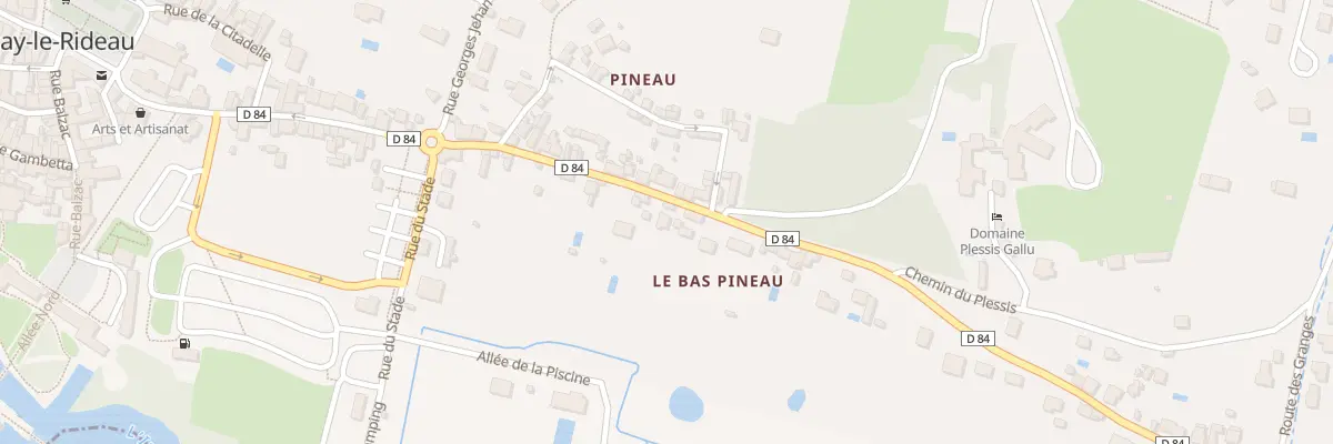 Plan du 40 Rue de Pineau à Azay-le-Rideau