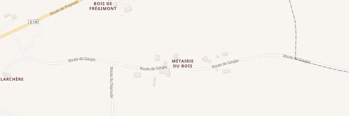 Plan du 507 Rte de Gaujac à Frégimont