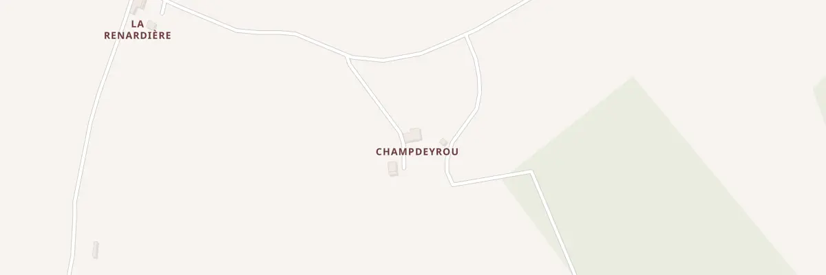 Plan du 289 Champdeyrou à Lauzun