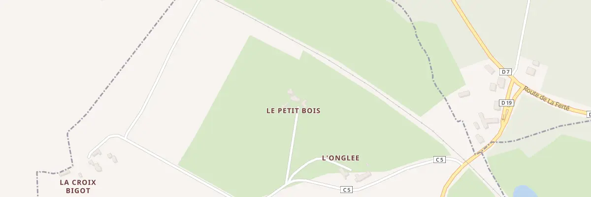 Plan du 5096 Le Petit Bois à Prévelles