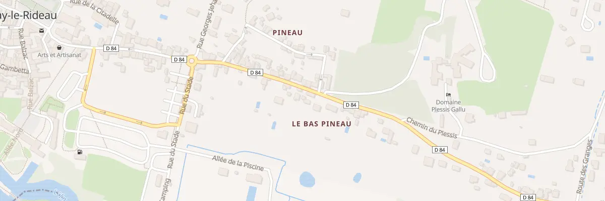Plan du 40B Rue de Pineau à Azay-le-Rideau