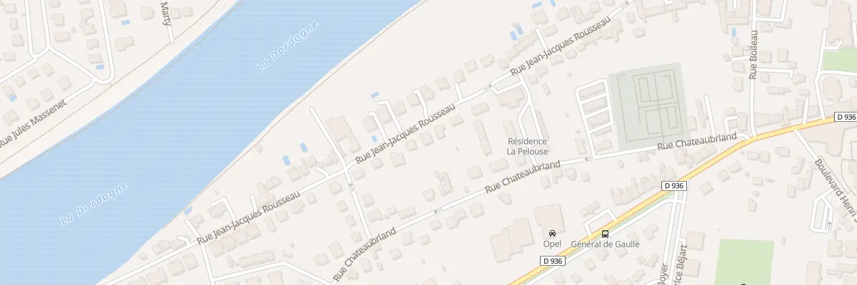 Plan du 49 Rue Jean-jacques Rousseau à Bergerac