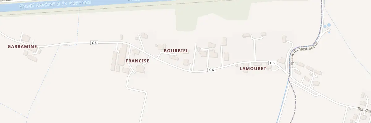 Plan du 290 Rte des Pommiers à Montesquieu