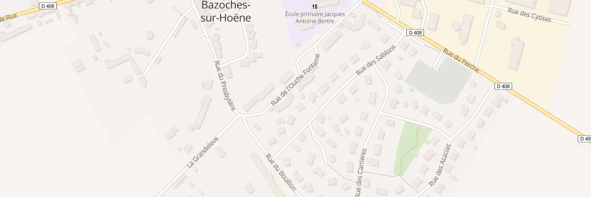 Plan du 12 Rue de l’Ouche Fontaine à Bazoches-sur-Hoëne
