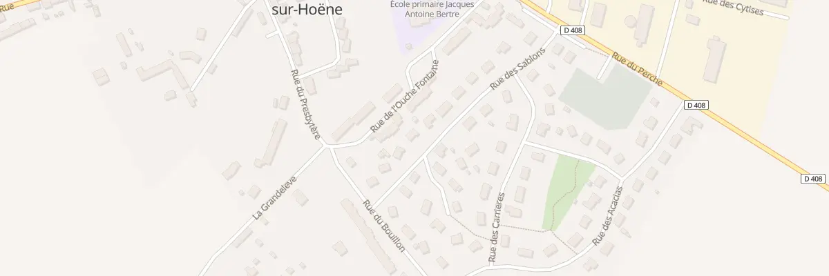 Plan du 5 Rue des Sablons à Bazoches-sur-Hoëne