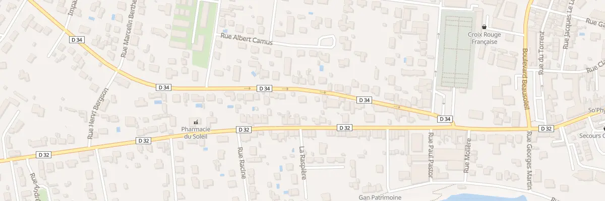 Plan du 34 Rue Waldeck Rousseau à Bergerac