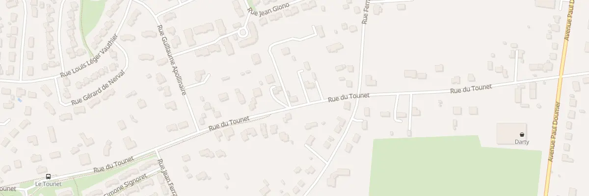 Plan du 38 Rue du Tounet à Bergerac