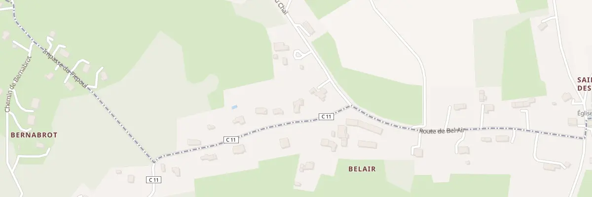 Plan du 3097 Rte du Lardeau à Ginestet