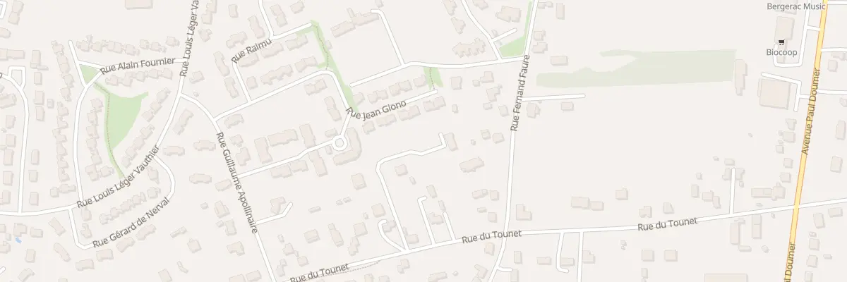 Plan du 40Q Rue du Tounet à Bergerac