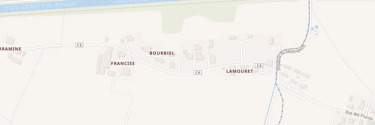 Plan du 234 Rte des Pommiers à Montesquieu