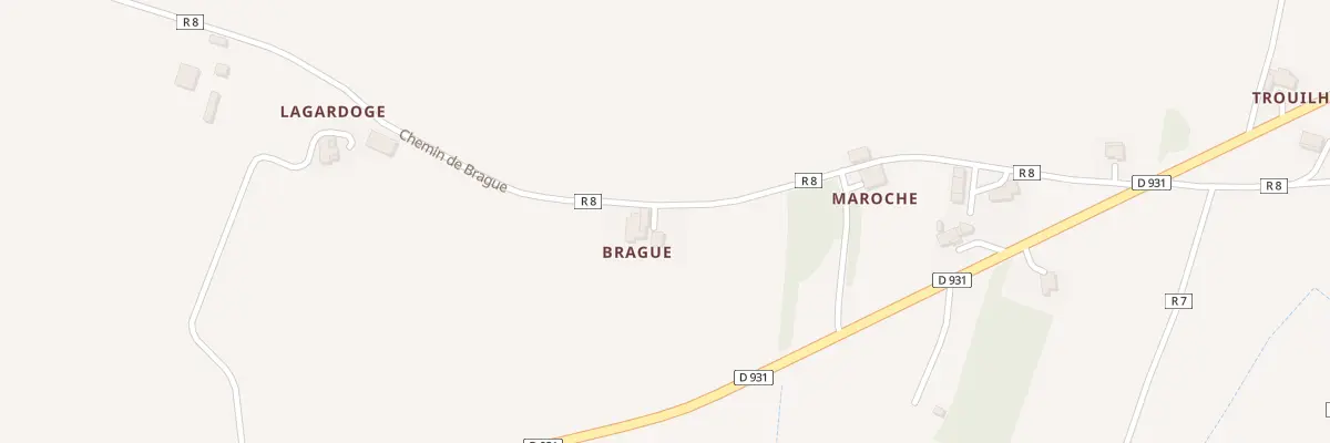 Plan du 375 Chem de Brague à Ligardes