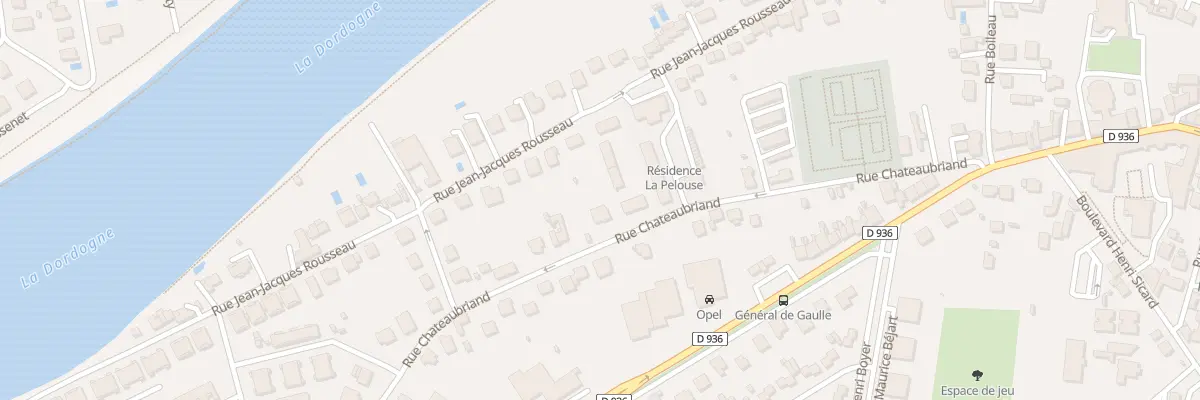 Plan du 17 Rue Chateaubriand à Bergerac