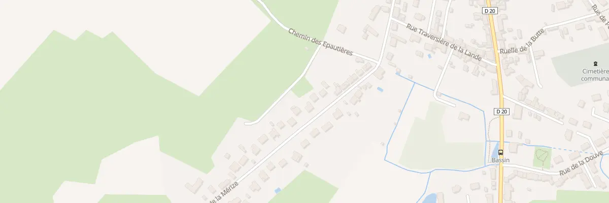 Plan du 22 Rue de la Merize au Breil-sur-Mérize