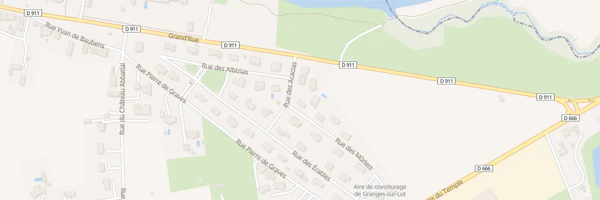 Plan du 1 Rue des Muriers à Granges-sur-Lot