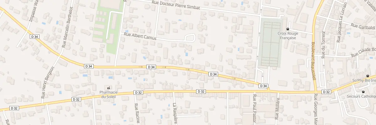 Plan du 29 Rue Waldeck Rousseau à Bergerac