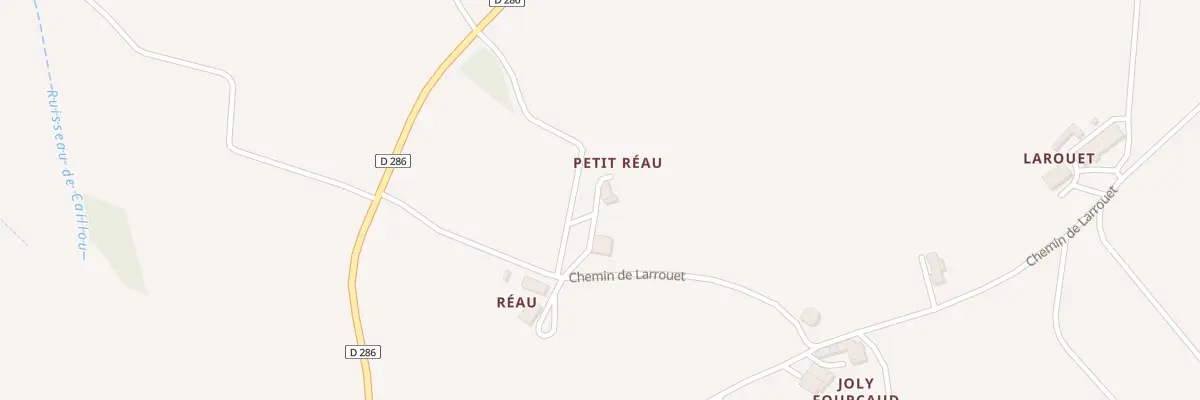 Plan du 5254 Petit Reau à Montagnac-sur-Auvignon