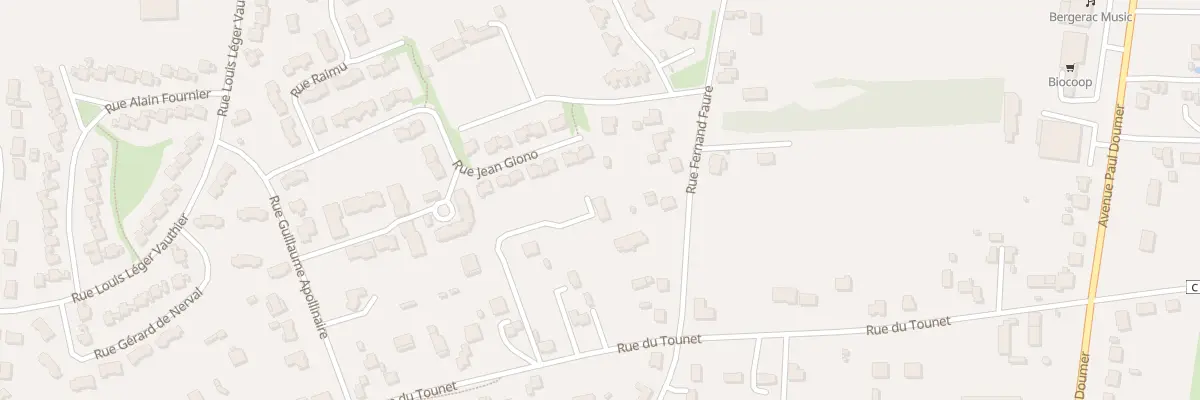 Plan du 40T Rue du Tounet à Bergerac