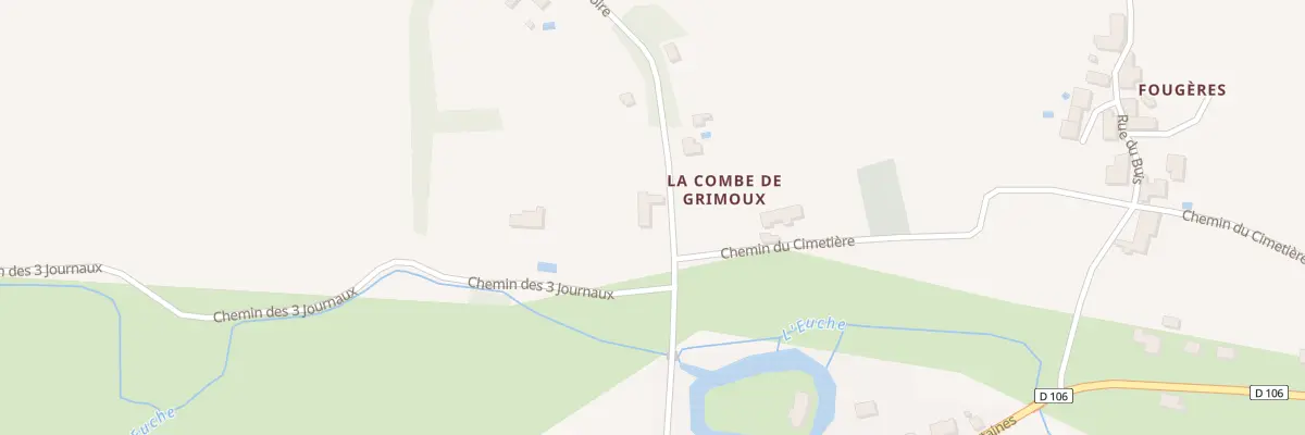 Plan du 48 La Combe de Grimoux à Chapdeuil