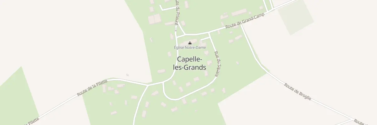 Plan du 2 Rte du Prieure à Capelle-les-Grands