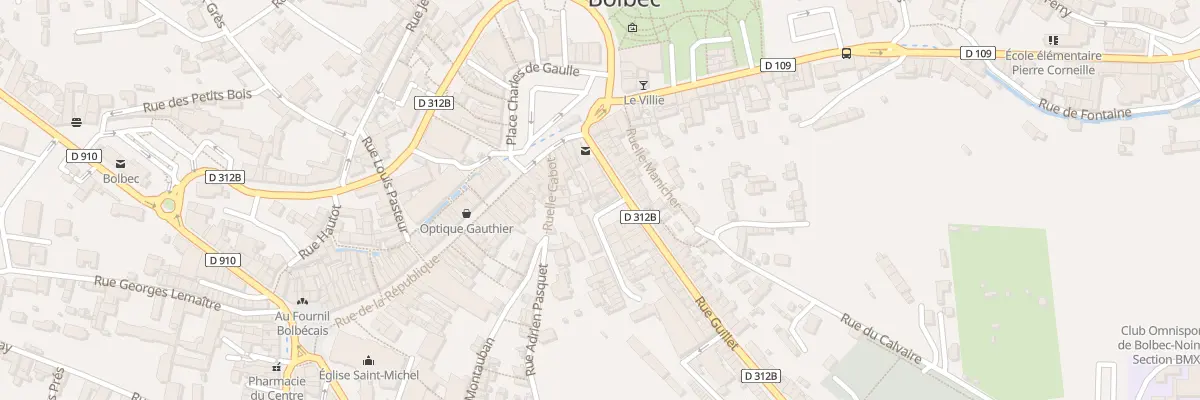 Plan du 16 Rue Guillet à Bolbec