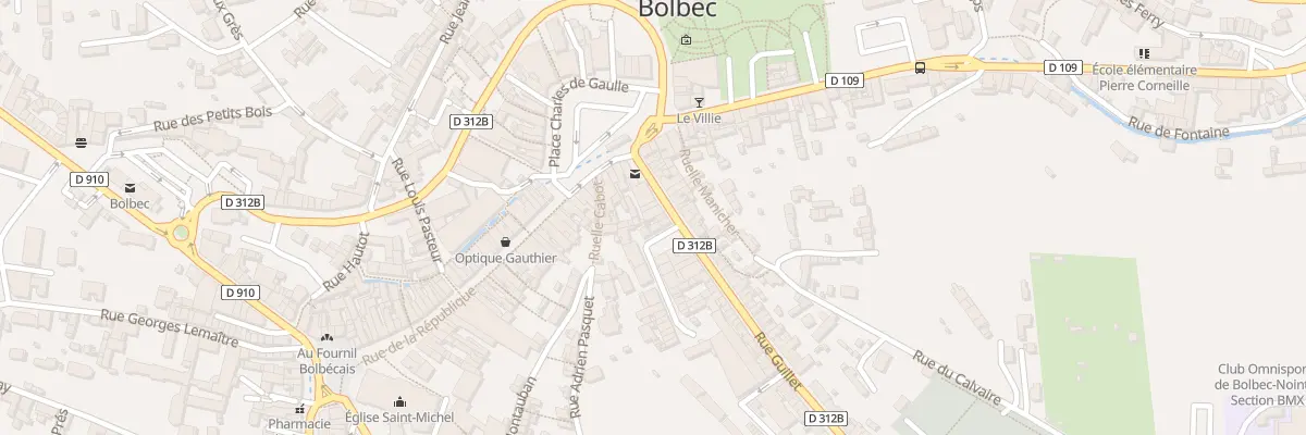 Plan du 12 Rue Guillet à Bolbec