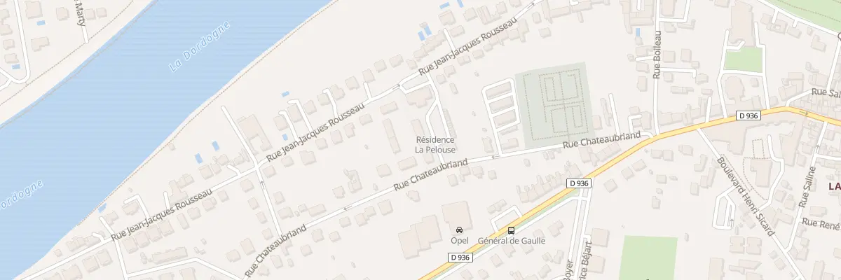 Plan du 15 Rue Chateaubriand à Bergerac