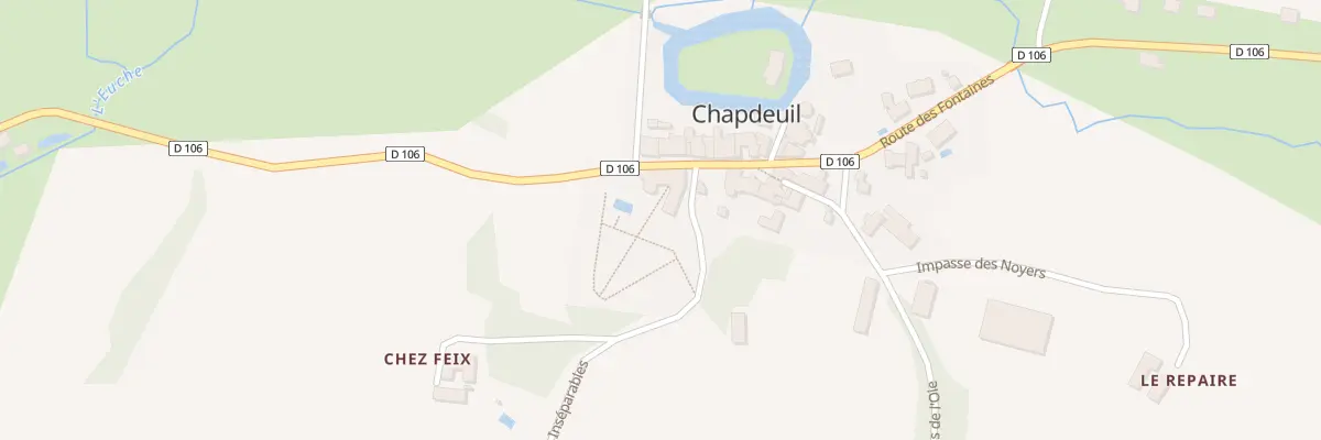 Plan du 58 Le Bourg à Chapdeuil
