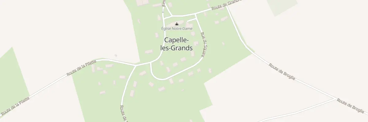 Plan du 7 Rue du Square à Capelle-les-Grands