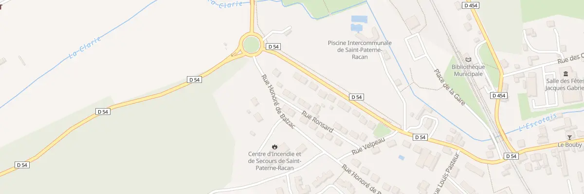 Plan du 17 Rue Ronsard à Saint-Paterne-Racan