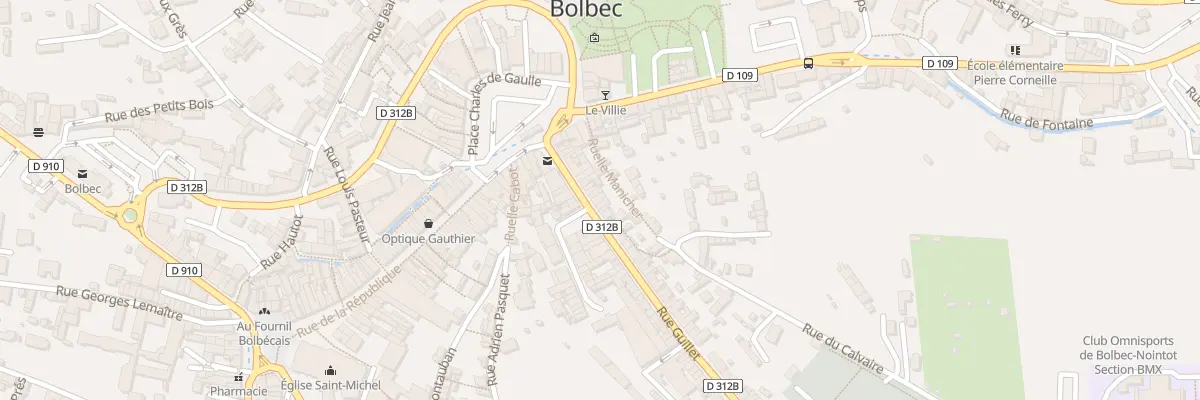 Plan du 23 Rue Guillet à Bolbec